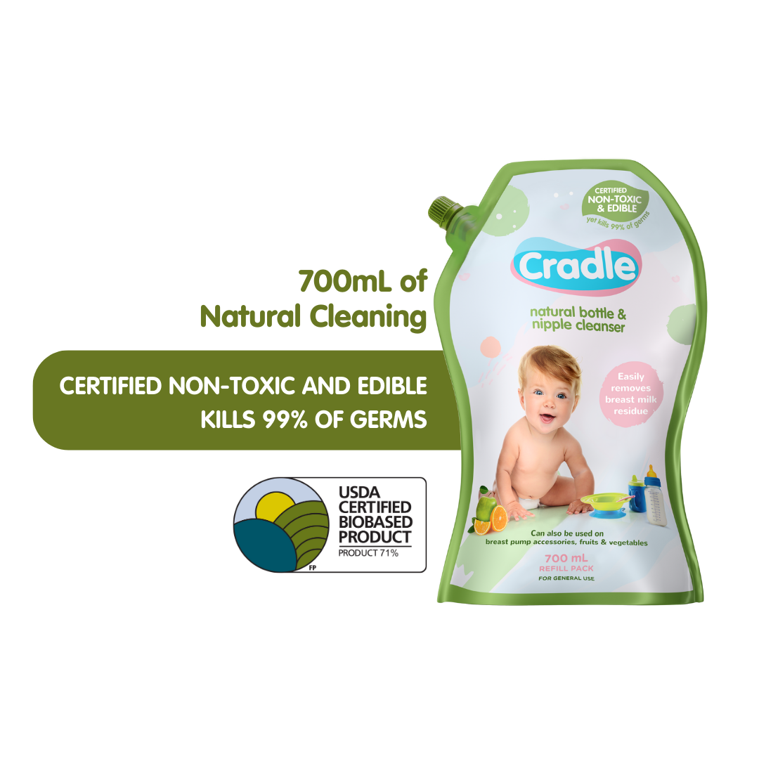 Cradle Natural Bottle & Nipple Cleanser 700mL Refill Pack Cradle 